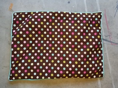 Pottery Barn Adolescente "Marrón con Lunares de Colores" Pana Falsa Estándar Foto 1 de 3