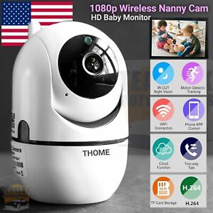 360° 1080p IP Camera Wireless Nanny Cam Baby Monitor Smart Home Security Wifi 