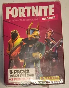 Panini Fortnite Reloaded 2020 Box 40 Cards +2 Free Cards (5 Packs)  - Picture 1 of 2