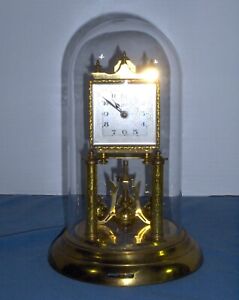 Vintage Schatz Anniversary Clock  Made In Germany Parts Or Repair