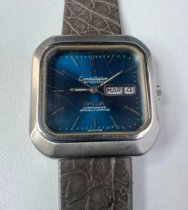Reloj Automático OMEGA Constellation De Colección Para Hombre Certificado Oficial Esfera Azul - Imagen 1 de 8