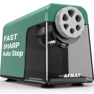 Electric Pencil Sharpener Heavy Duty, 6 Holes, Auto Stop Electric Pencil Shar... - Picture 1 of 6