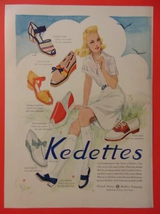 1941 Kedettes Schuhe für Frauen U.S. Rubber Company Foto Kunstdruck Anzeige - Bild 1 von 1