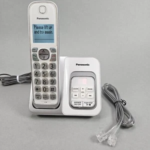 Panasonic KX-TGD530 segreteria telefonica bianca telefono cordless portatile con cavi - Foto 1 di 5