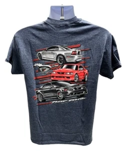Ford Mustang New Edge Heather Navy T-Shirt (Licensed) - Picture 1 of 6