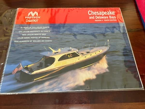 MAPTECH Chesapeake and Delaware Bays Chartkit Region 4 Book 10th Edition 2005 - Picture 1 of 6