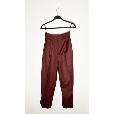 Vintage Linda Allard For Ellen Tracy Womens High Waist Pleated Cuffed Wool Pants - Image 1 of 4