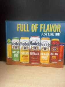 MODELO CERVEZA CHELADA METAL SIGN! EMBOSSED!   24x18" NEW MANCAVE - BAR - Picture 1 of 3