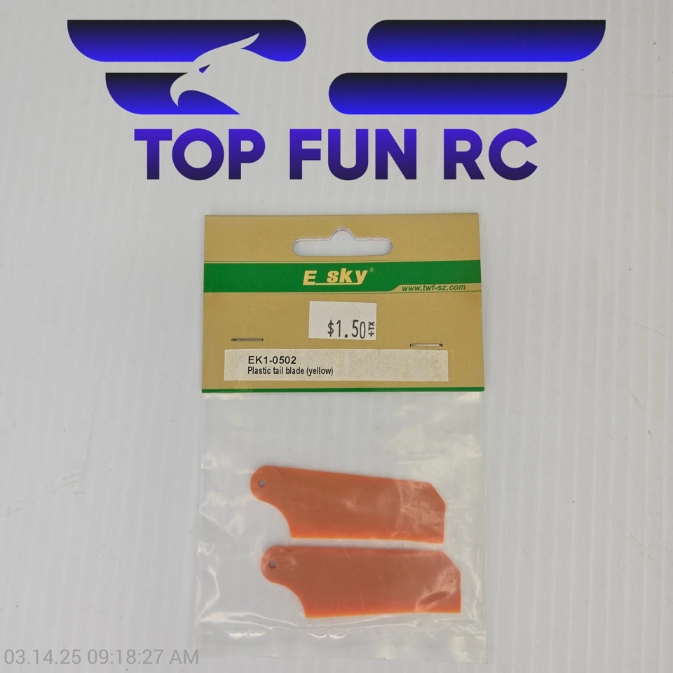 Esky EK1-0502 Plastic Tail Blade (yellow) - Image 1 of 1