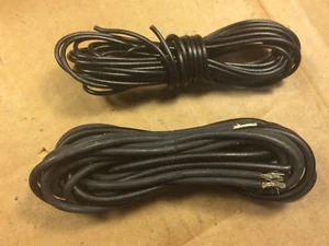 10 Feet of NOS Vintage Shielded Wire 1950s Black for Guitar Amplifier Cable - Picture 1 of 3