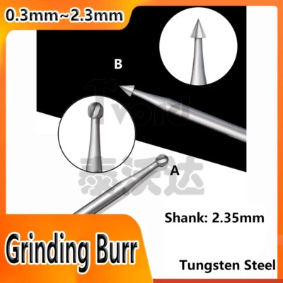 Tungsten Steel Grinding Burr Wood Rotary Files Ø0.3~2.3mm For Dremel Rotary Tool - Image 1 of 4