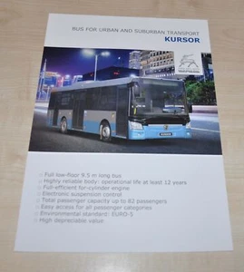 Folleto ruso de autobús Liaz Kursor ENG - Imagen 1 de 2