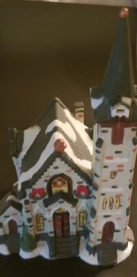 Banco de Trabajo Santas 2000-Santas Serie Remolque "Capilla del Señor" Iglesia Pueblo de Navidad Usado Foto 1 de 4