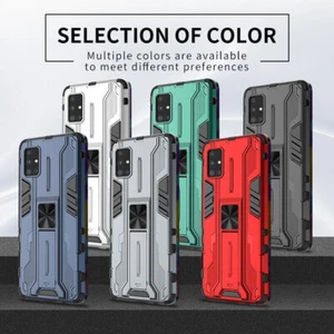 Armor Hybrid Stand Phone Case For Samsung S21 S22 S23 A12 A52 A22 A72 A82 - Picture 1 of 32