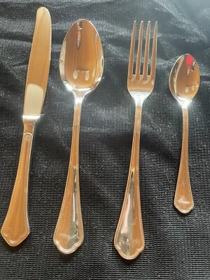 Mulex  Chippendale Besteckset Edelstahl 18/0 Nickelfrei Silber - Bild 1 von 4