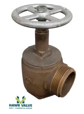 Angle Hose Valve 2-1/2" Female IPT x 2-1/2" Male NST