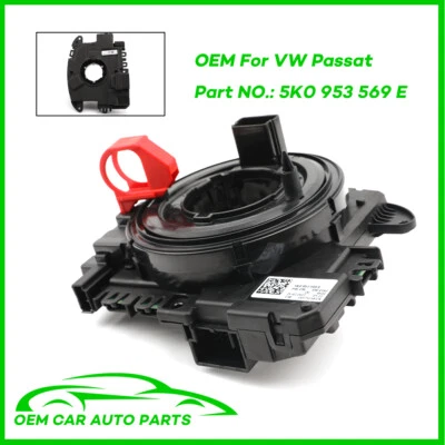 Sensor de ángulo de dirección OEM muelle de bobinado unidad de control muelle de reloj para VW golf 5K0953569E - Imagen 1 de 4