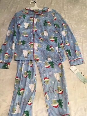 Pijama Navidad Juvenil Disney Star Wars 2 piezas L 12/14 Nuevo con Etiquetas Mandalorian Grogu Foto 1 de 4