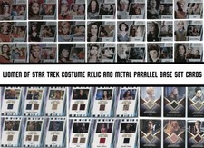 WOMEN OF STAR TREK COSTUME RELIC & METAL PARALLEL  TRADING CARDS - Multi Listing