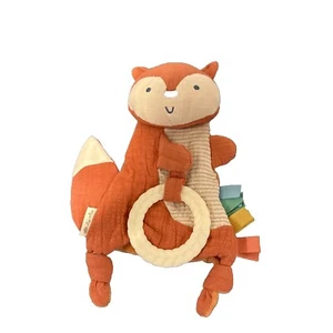 Itzy Ritzy Crinkle Sensory Teether Fox Rattle Lovey Security Blanket 10” NWOT - Picture 1 of 3