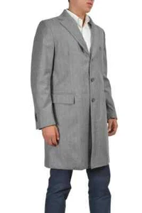 Ballantyne Gray 100% Wool Three Button Coat Retail $1050 Size 2XL - Picture 1 of 6