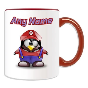 Regalo personalizado Mario Mug Money Box Cup Fun Novedad Penguin Plumber Cartoon - Imagen 1 de 21