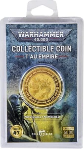T' Au Imperio Coleccionable Moneda Warhammer 40,000 Serie 1 #7 Individual Número - Imagen 1 de 5