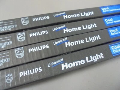 4 PHILIPS 36" Cool White 30 Watt 4100K T8 Fluorescent Tube Light Bulbs F30T8/CW - Image 1 of 4