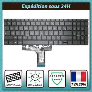 CLAVIER FRANÇAIS HP PAVILION 15-EH3004NF / 15-EH3016NF / 15-EH3026NF + rétro - Afbeelding 1 van 3