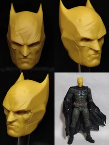 McFarlane Size Unpainted Injustice League Batman Head Sculpt 1/12 Scale Fit 7'' - Picture 1 of 18