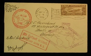 US Stamp #C14 $1.30 Graff Zeppelin First Europe Pan-America Round Flight Cover - Picture 1 of 2
