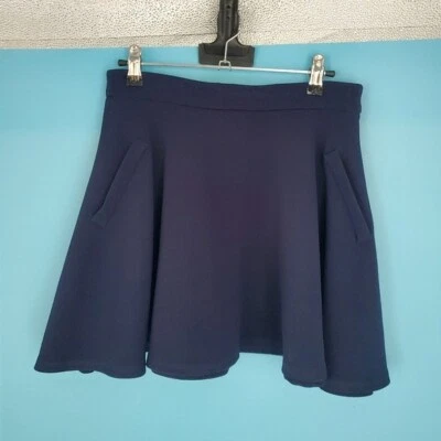 Minifalda freeway para mujer talla mediana línea A azul marino cremallera Foto 1 de 4