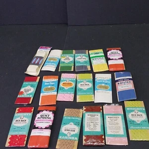 Vintage Seam Binding, Bias Tape, Rick Rack, Seam Tape 18 pc get what you see - Picture 1 of 5