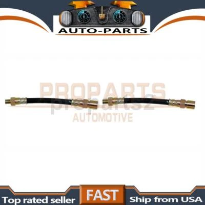 2x Hydraulic Brake Hose Rear Kit For 1970 Fiat 124 -- - Image 1 of 4