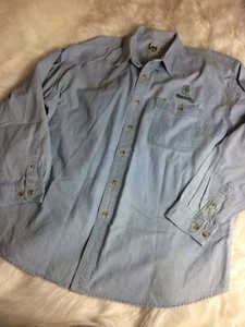 Vintage 90’s LEE Sport Embroidered Mariners Denim Chambray Herren Gr. 2XL Hemd MBL - Bild 1 von 12