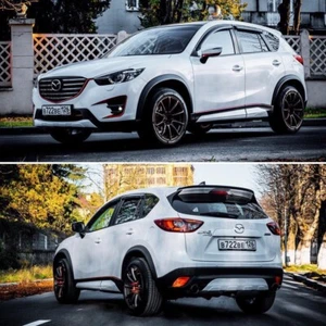 Arch Extension, ancho, guardabarros, brotes 30 mm para Mazda CX-5 (KE) pintado de negro - Imagen 1 de 19