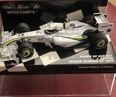 Minichamps Brawn BGP 001 #22 Winner Bahrain GP 2009 - Jenson Button 1/43 Scale - Image 1 of 3
