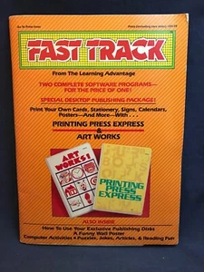 1986 Apple Fast Track Learning Advantage ART WORKS PRINTING PRESS EXPRESS 5.25" - Picture 1 of 10