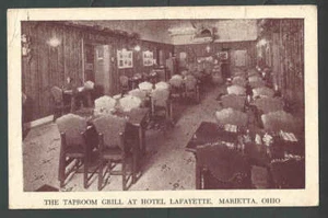 1947 PPC * Marietta Oh The Taproom At Hotel Lafayette - Bild 1 von 1