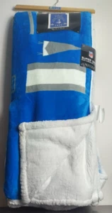 Detroit Lions 1934 NFL 60"x70” Super Soft Faux Shearling Throw Blanket New w/Tag - Picture 1 of 8