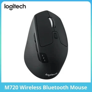 Logitech M720 TRIATHLON Bluetooth Wireless Optical Mouse with Receiver Ergonomic - Picture 1 of 6