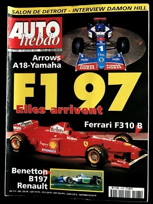 AUTO HEBDO 1068 du 15/01/1997; Ferrari F 310 B/ Benetton B 197 Renault/ A 18 Yam - Photo 1/2