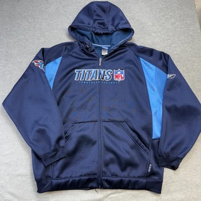 VTG Y2K Tennessee Titans Sweatshirt Mens XL Full Zip Jacket Heavyweight Reebok - Image 1 of 4