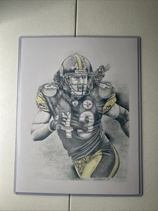 Artist Dan Stanley Artist Prints Steelers Troy Polamalu NFL 8.5x11 - Picture 1 of 3