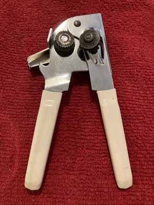 Vintage Swing-A-Way Manual Can Bottle Opener 7 Ivory Handles Rubber Grip USA - Image 1 of 3