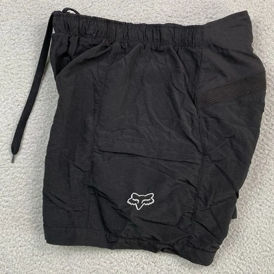 Fox Racing Men's Size XL Padded Lined Black Mountain Bike Shorts - Image 1 of 4