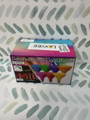 Red Colored Flood Light Bulbs 20w 200w Equivalent, E26 Base, RedFlood/spot Light - Image 1 of 4