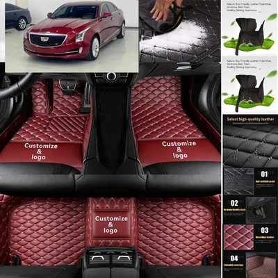 For Cadillac CTS coupe Car Floor Mats Auto Carpets All Weather Waterproof Foto 1 de 4