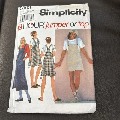 #9503 Simplicity Misses Jumper and Top Sewing Pattern Size 16-20 - Image 1 of 2