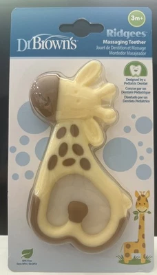 Ridgees Giraffe, Massaging Baby Teether, Pediatric Dentist Approved, BPA Free - Image 1 of 2